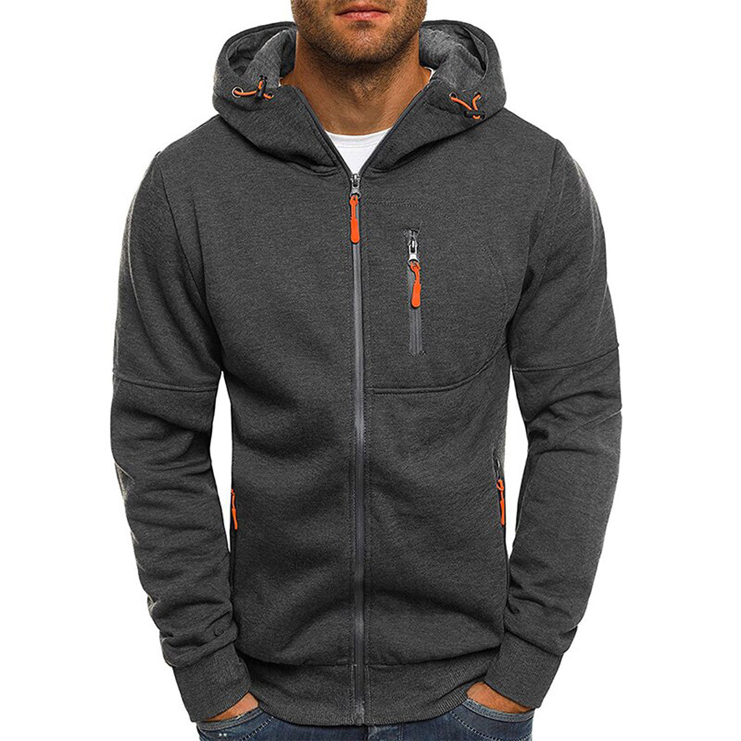 Georg | Casual men’s hoodie with a zip