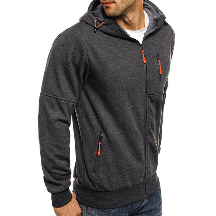 Georg | Casual men’s hoodie with a zip