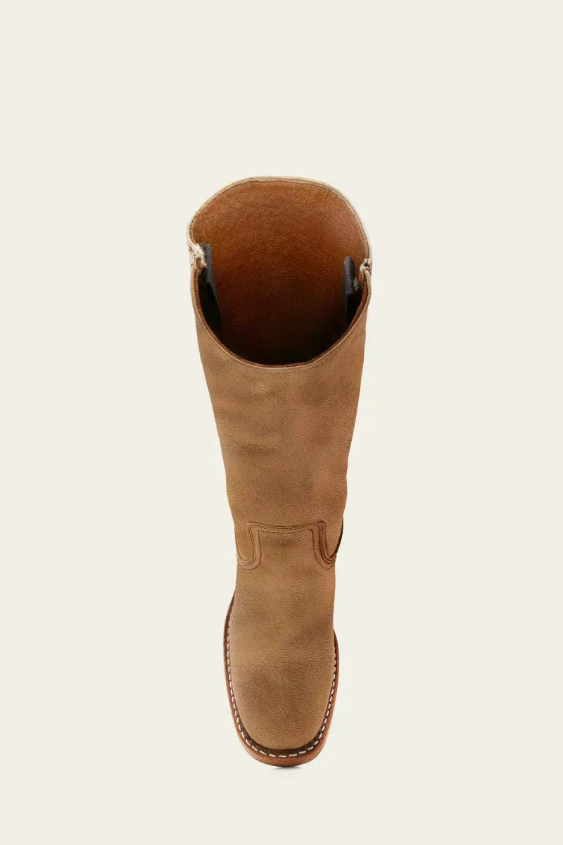 June | Women's Mid Calf Block Heel Boots with Closed Toe