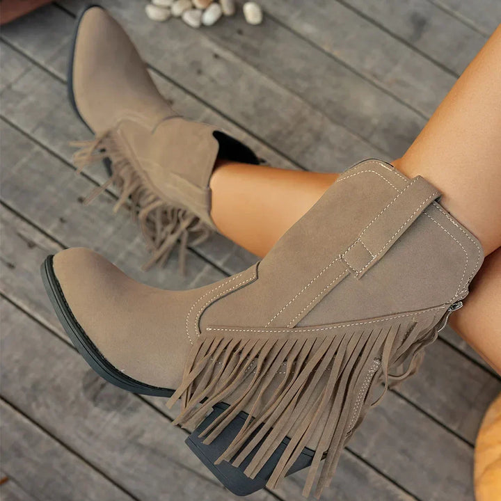 Ember | Retro Suede Cowboy Boots