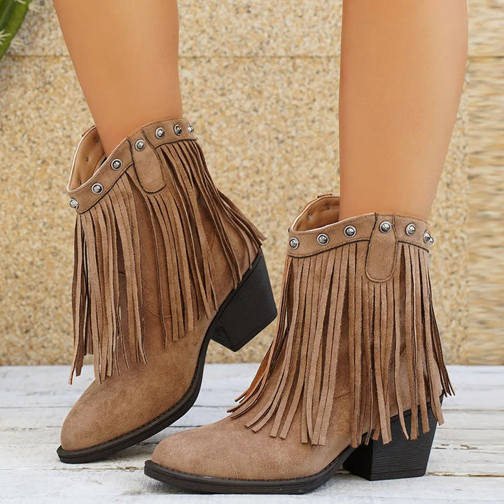 Ember | Retro Suede Cowboy Boots