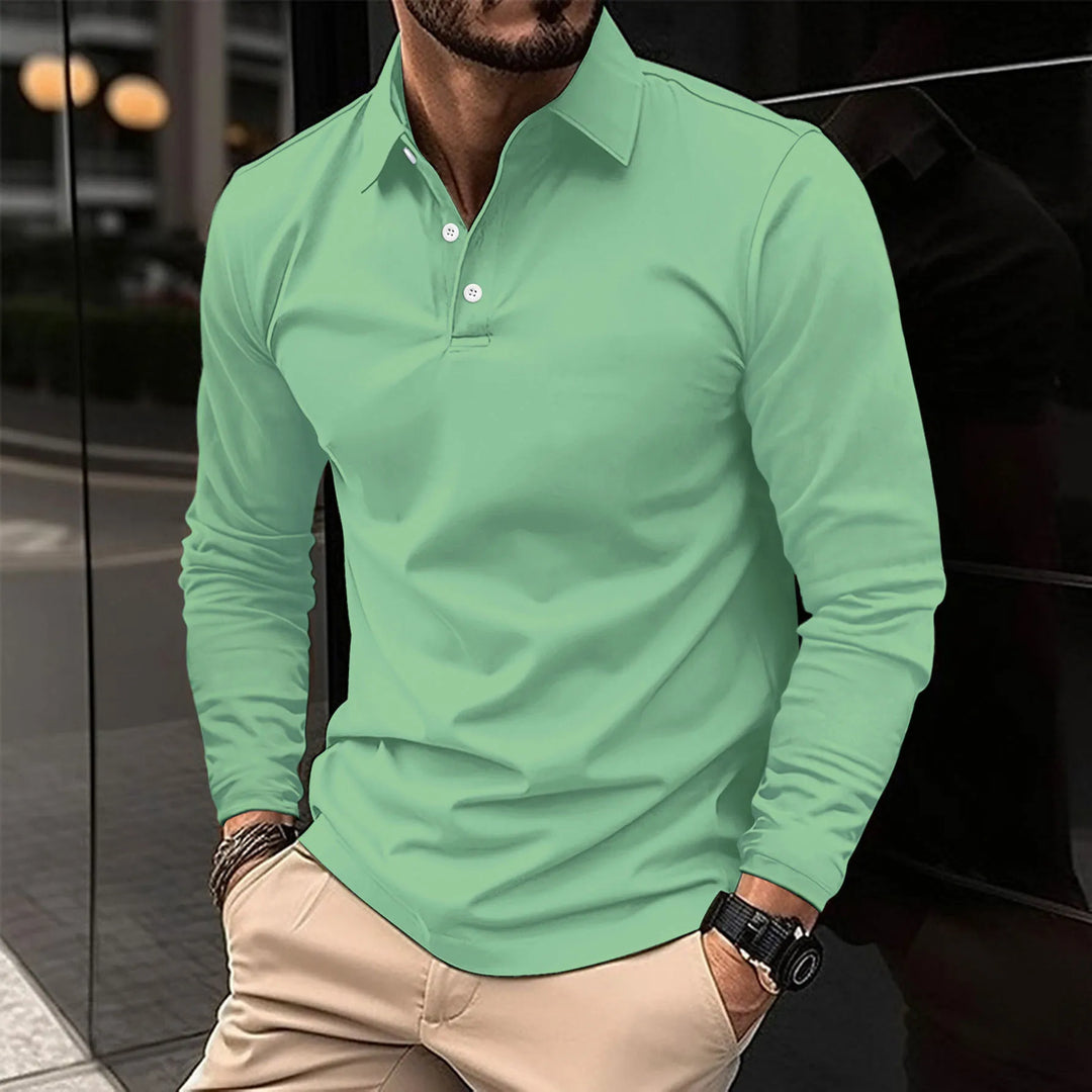 Jayson | Classic long-sleeved polo shirt
