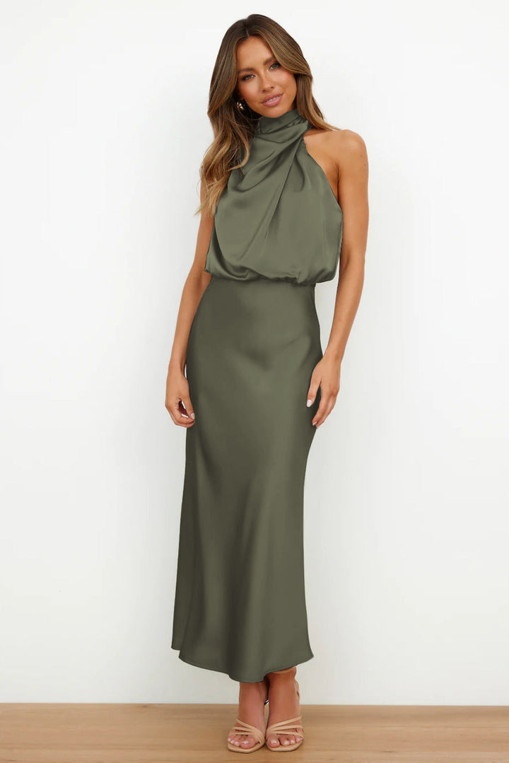Doris | Women's Chic Halter-Neck Wedding Guest Dress