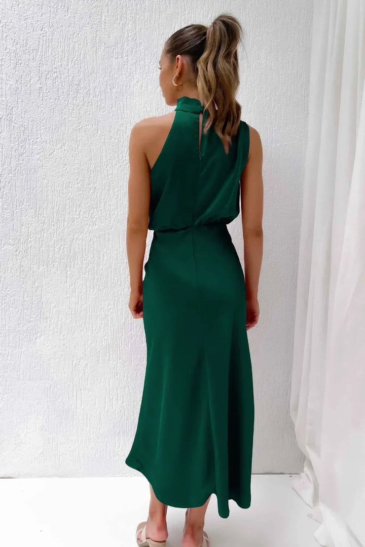 Doris | Women's Chic Halter-Neck Wedding Guest Dress