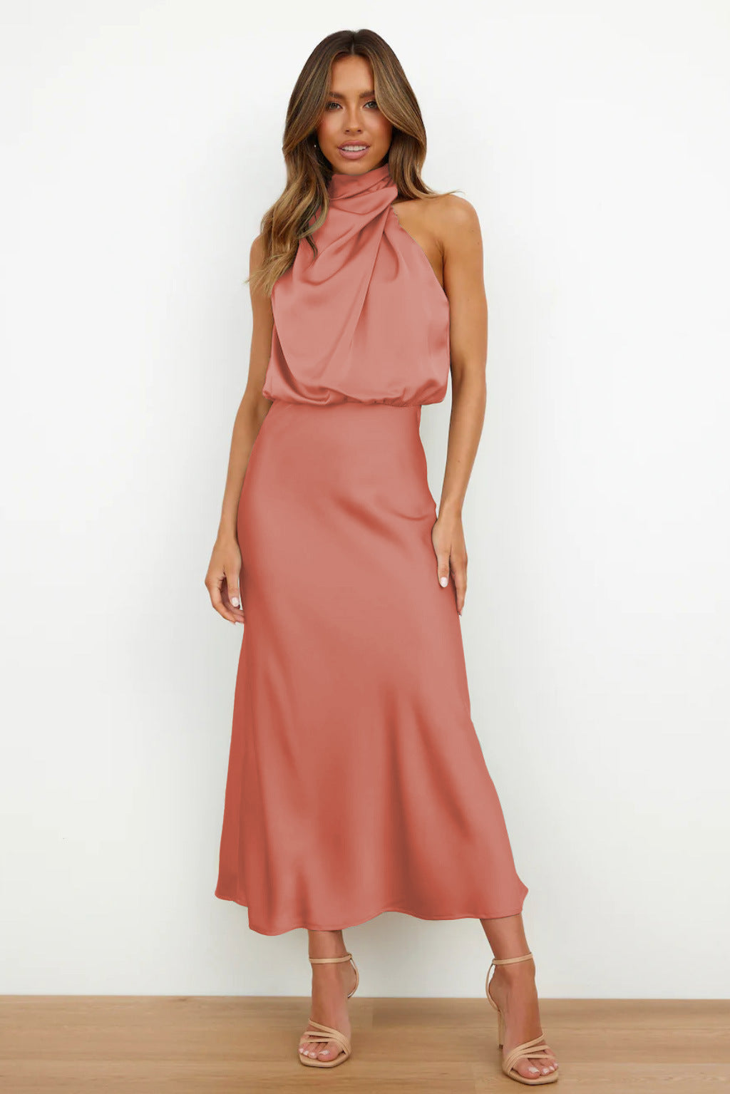 Doris | Women's Chic Halter-Neck Wedding Guest Dress