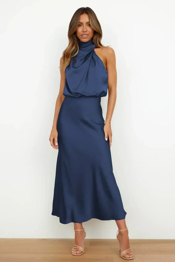 Doris | Women's Chic Halter-Neck Wedding Guest Dress