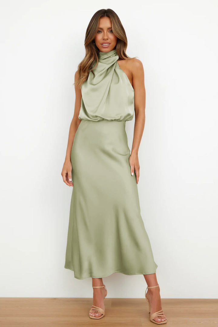 Doris | Women's Chic Halter-Neck Wedding Guest Dress