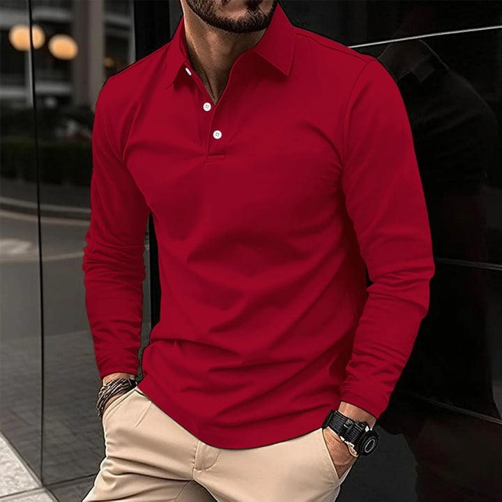 Jayson | Classic long-sleeved polo shirt