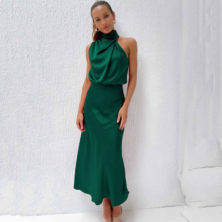 Doris | Women's Chic Halter-Neck Wedding Guest Dress