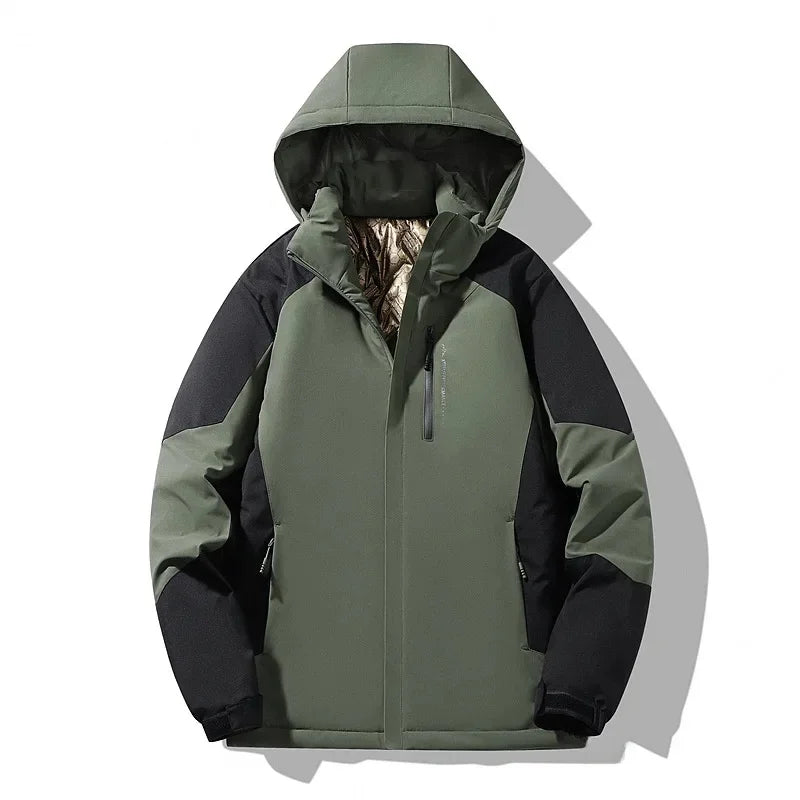 Wiktoria | Women’s ski jacket with a colour-block design and long sleeves