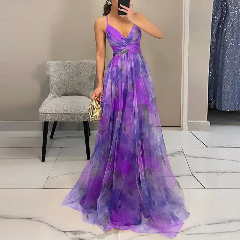 Luna | Women's Floral Wedding Guest Maxi Dress