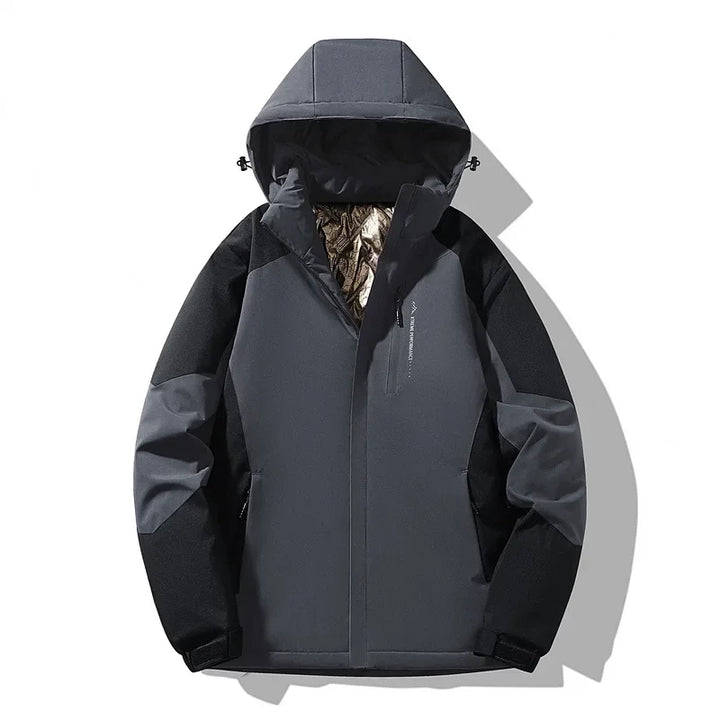 Wiktoria | Women’s ski jacket with a colour-block design and long sleeves
