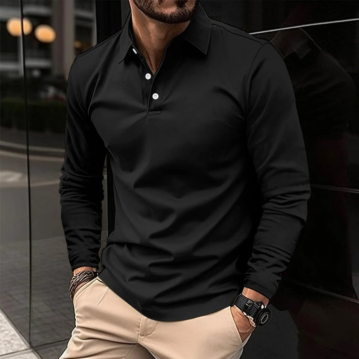 Jayson | Classic long-sleeved polo shirt