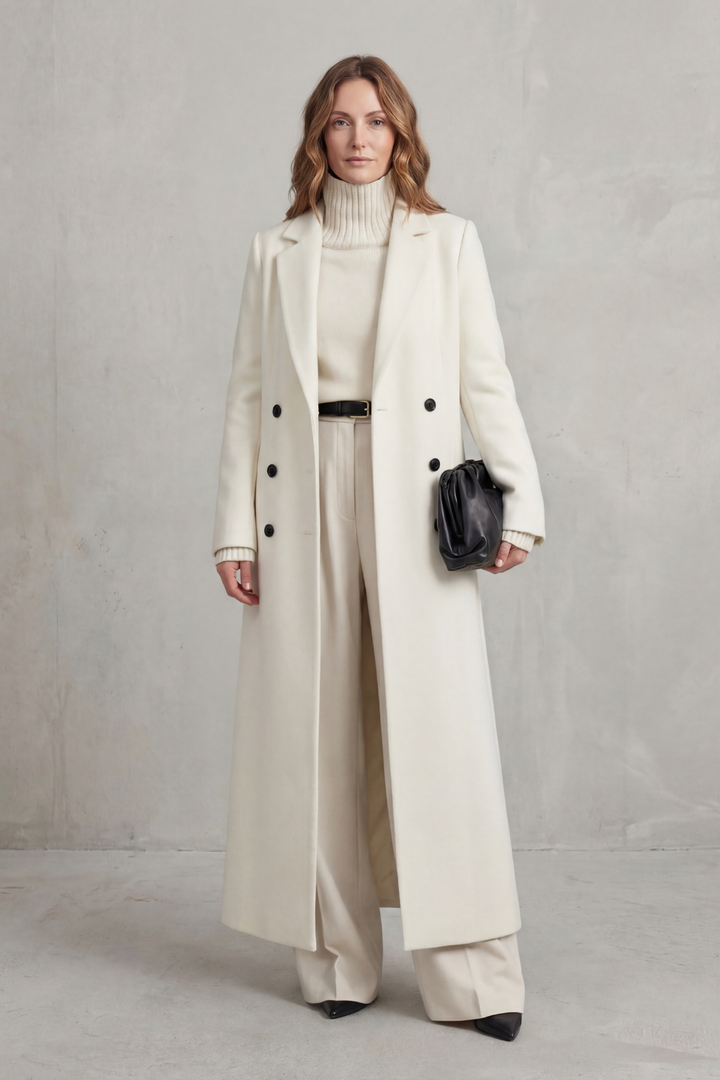 Vivian | Women's Longline Camel Wool Coat