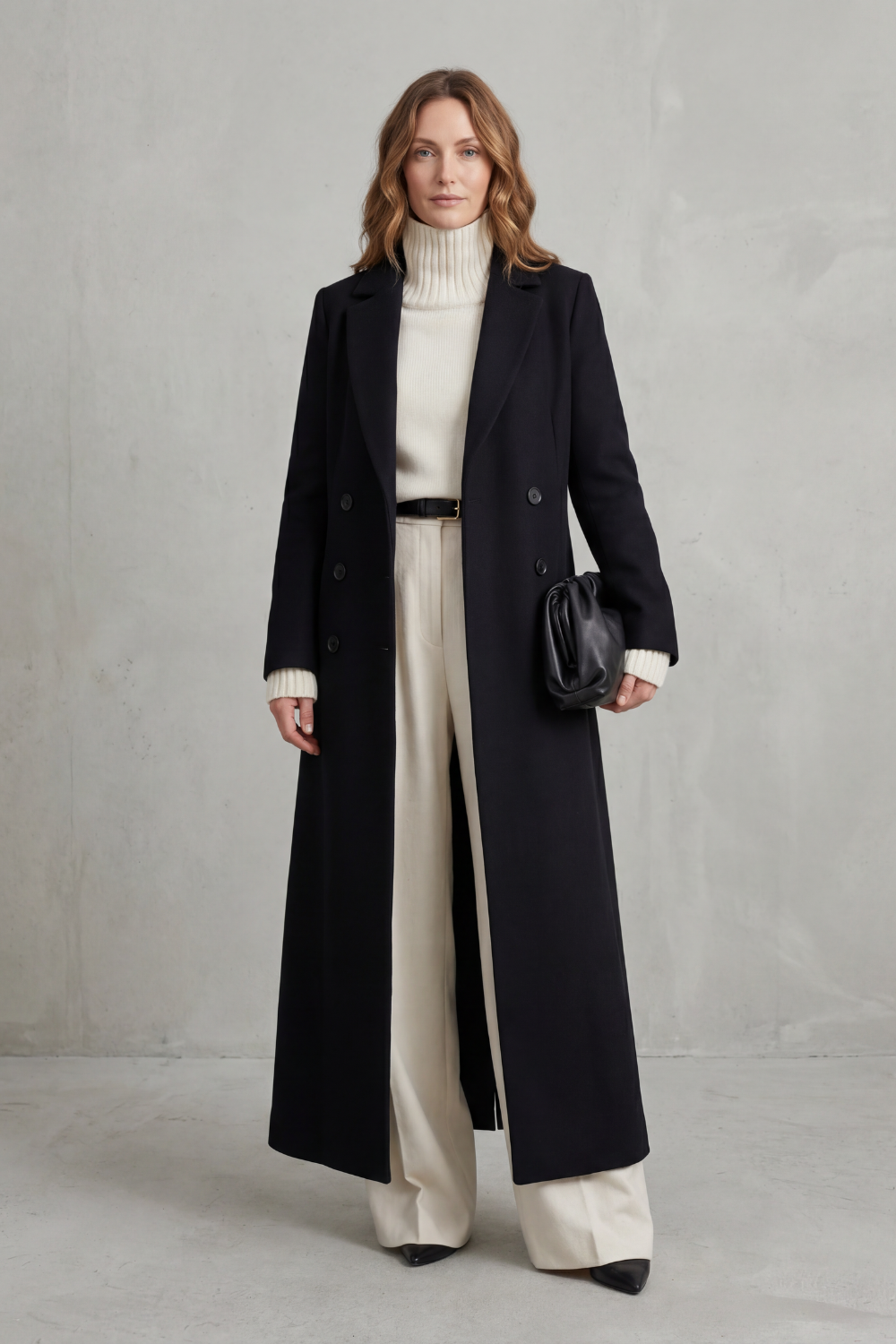 Vivian | Women's Longline Camel Wool Coat