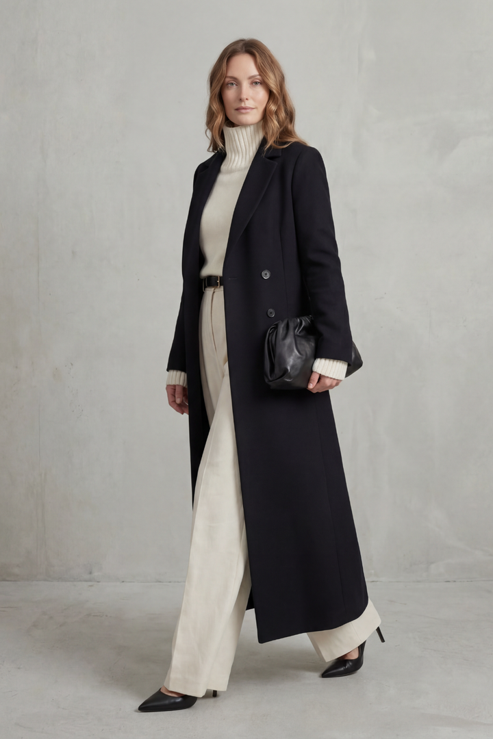 Vivian | Women's Longline Camel Wool Coat