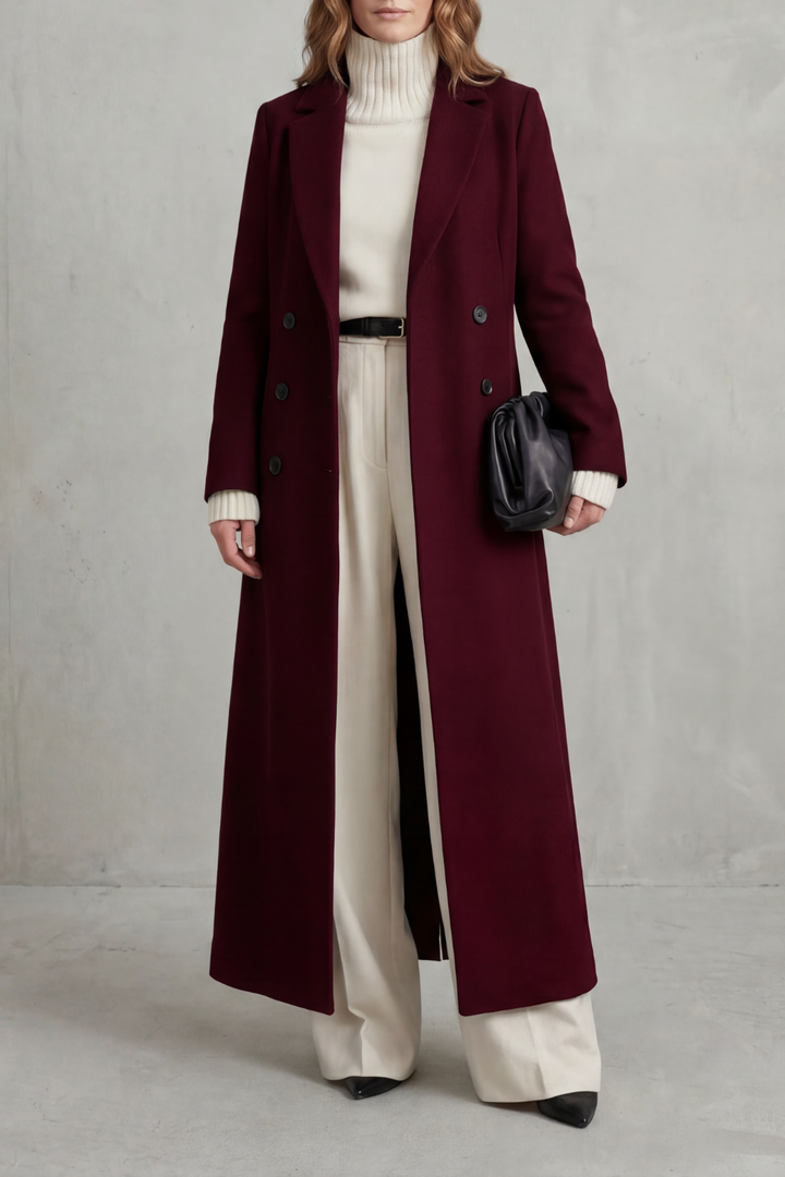 Vivian | Women's Longline Camel Wool Coat