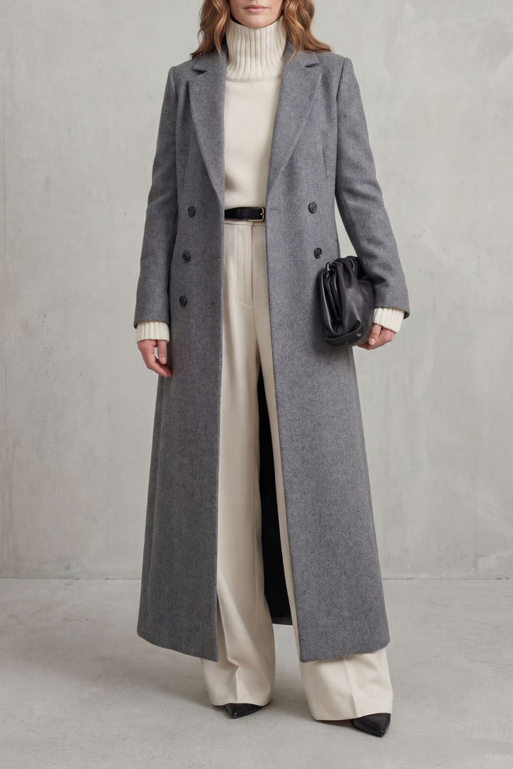 Vivian | Women's Longline Camel Wool Coat