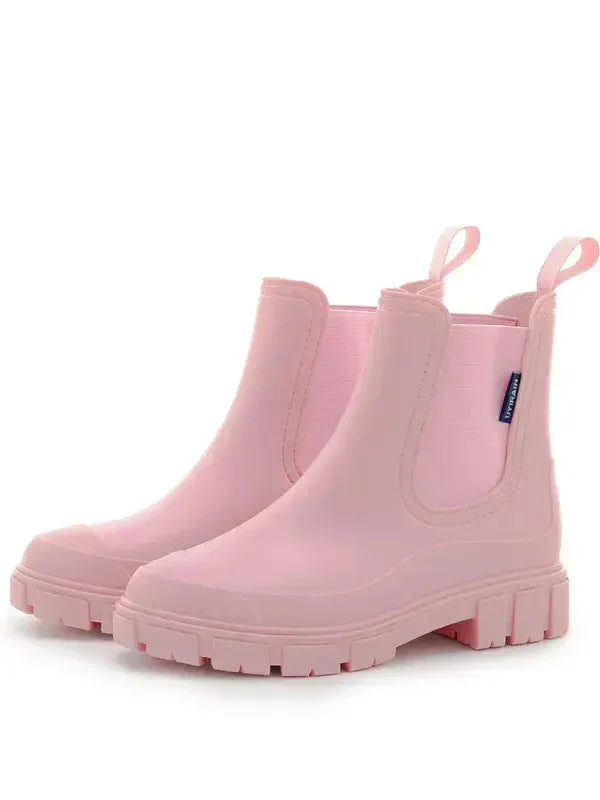 Rayna | Waterproof Chelsea Rain Boots with Chunky Lug Sole