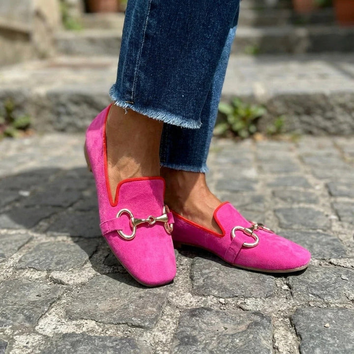 Aleyna | FLUORESCENT LOAFER WITH METAL DETAIL