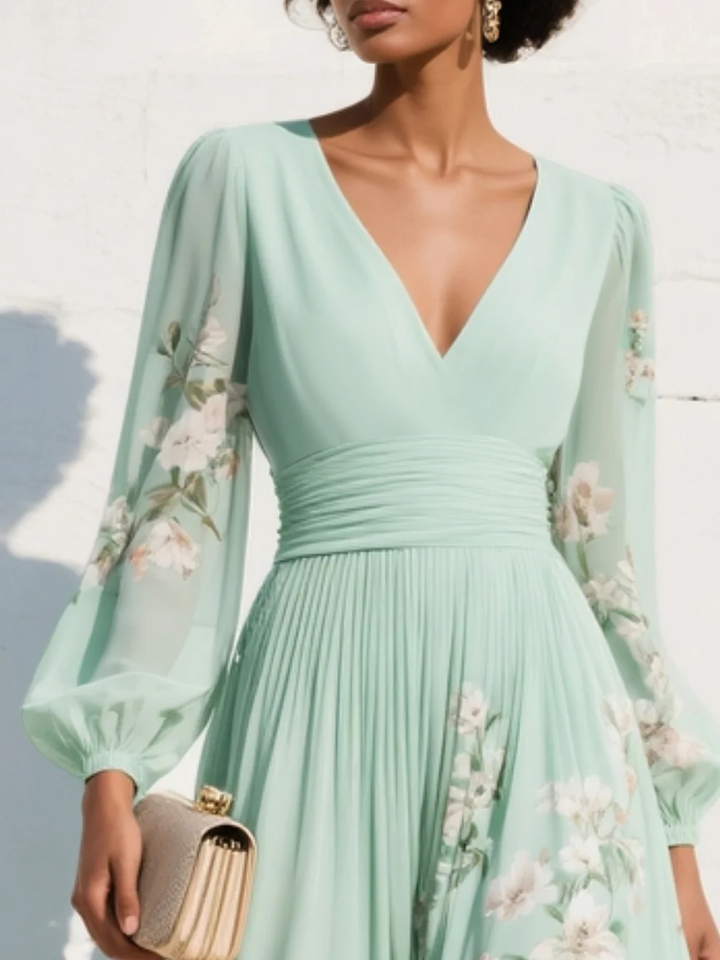 Jane | Floral Wedding Guest Midi Dress