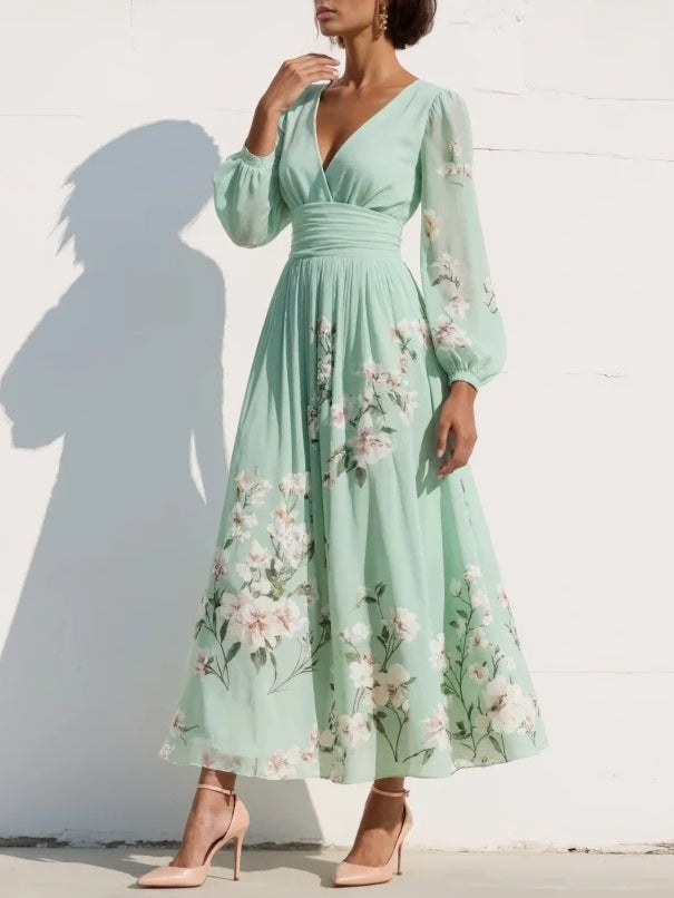 Jane | Floral Wedding Guest Midi Dress