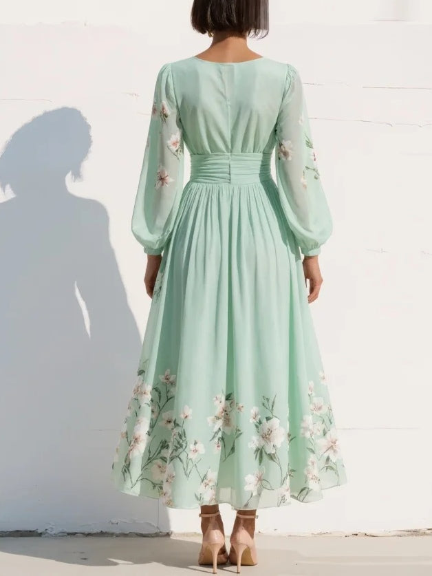 Jane | Floral Wedding Guest Midi Dress
