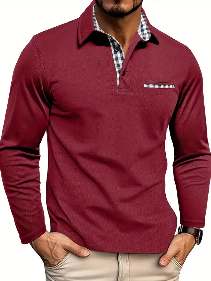 Christian | Men's Winter Long-Sleeved Polo Shirt