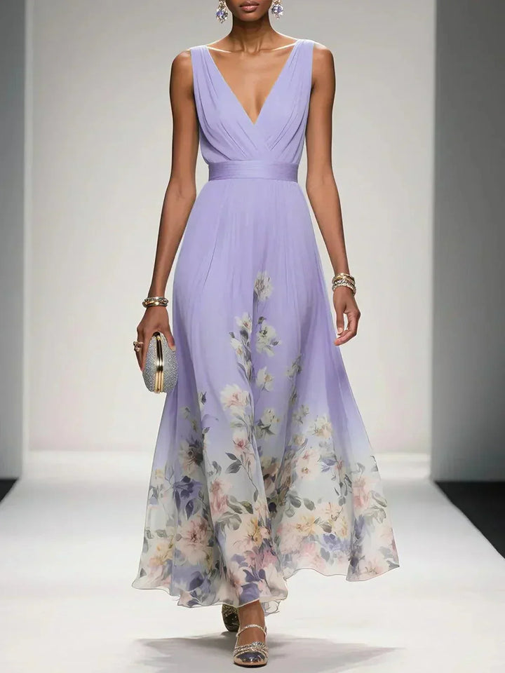 Nicole | Women's Floral Print Wedding Guest Dress