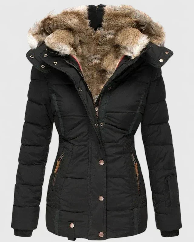 Layla | Women's Cosy Faux Fur Hooded Winter Coat