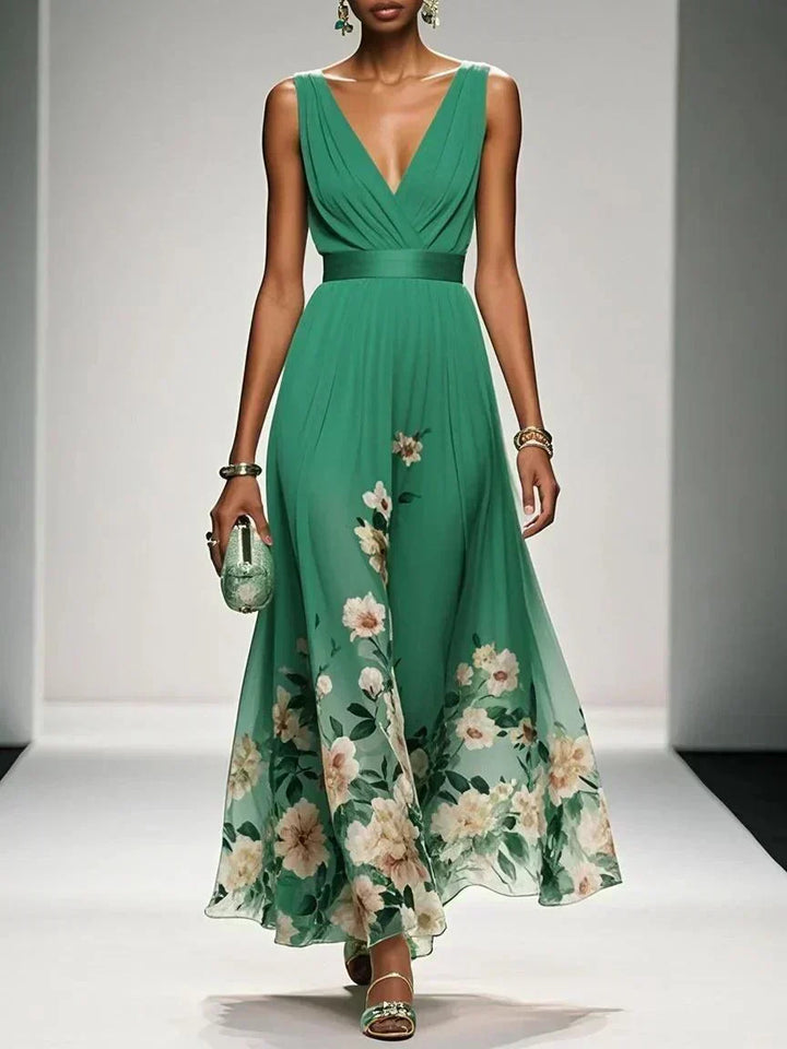 Nicole | Women's Floral Print Wedding Guest Dress