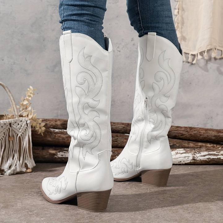 Tilda | Women's Knee-High Block Heel Cowboy Boots
