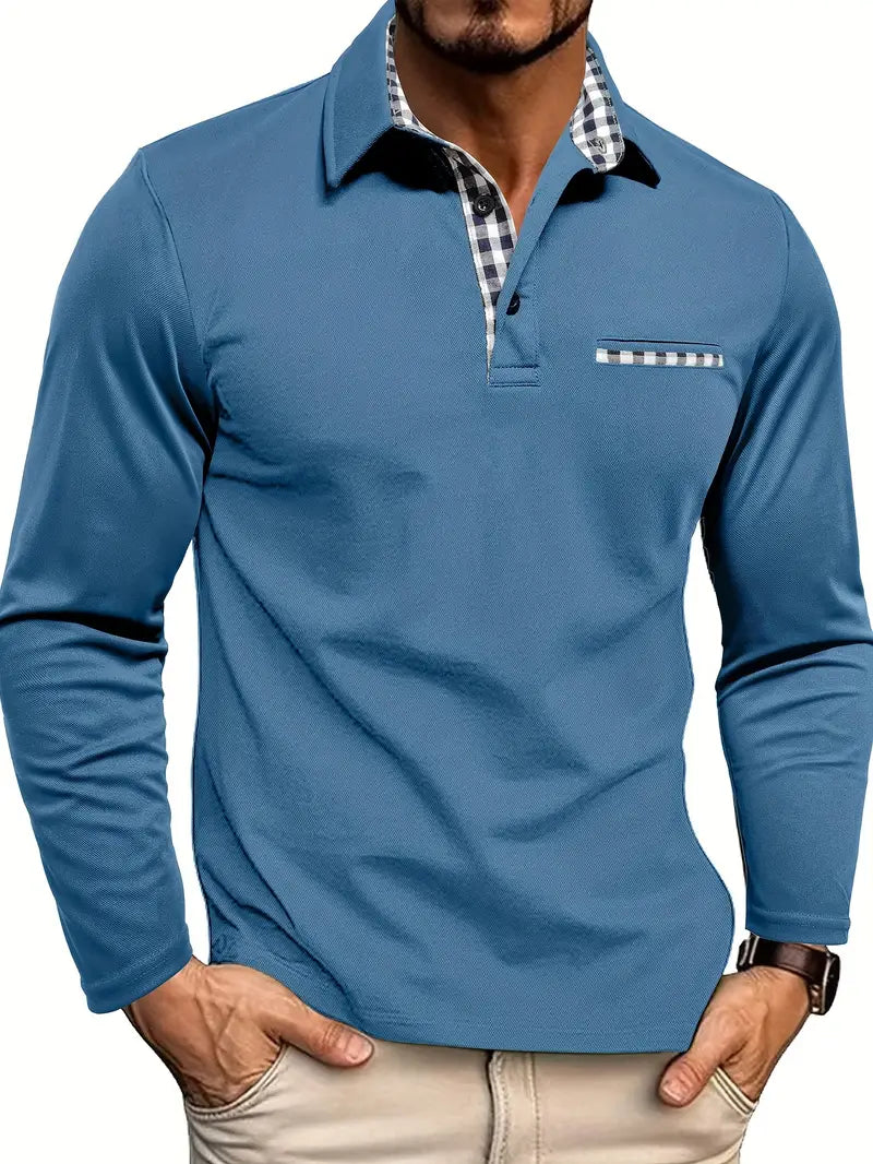 Christian | Men's Winter Long-Sleeved Polo Shirt