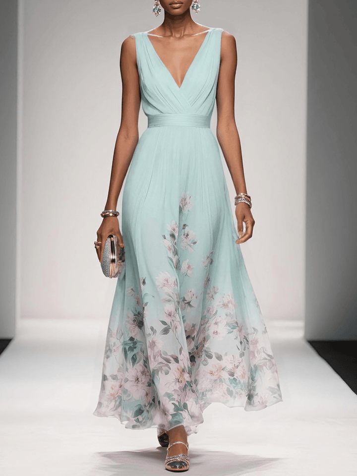 Nicole | Women's Floral Print Wedding Guest Dress