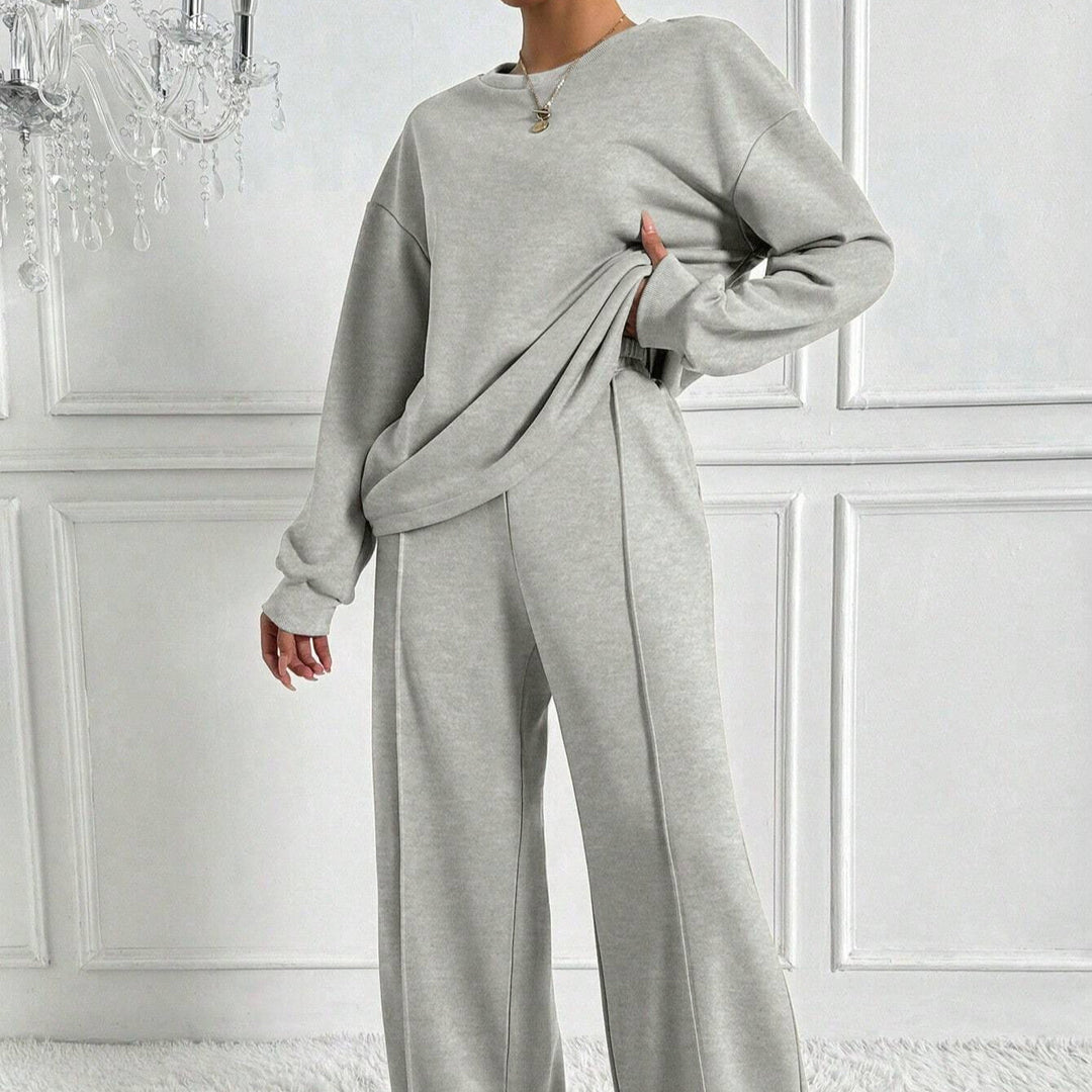 Oakley | Women's Two Piece Set with Drop Shoulder Top and Wide Leg Trousers