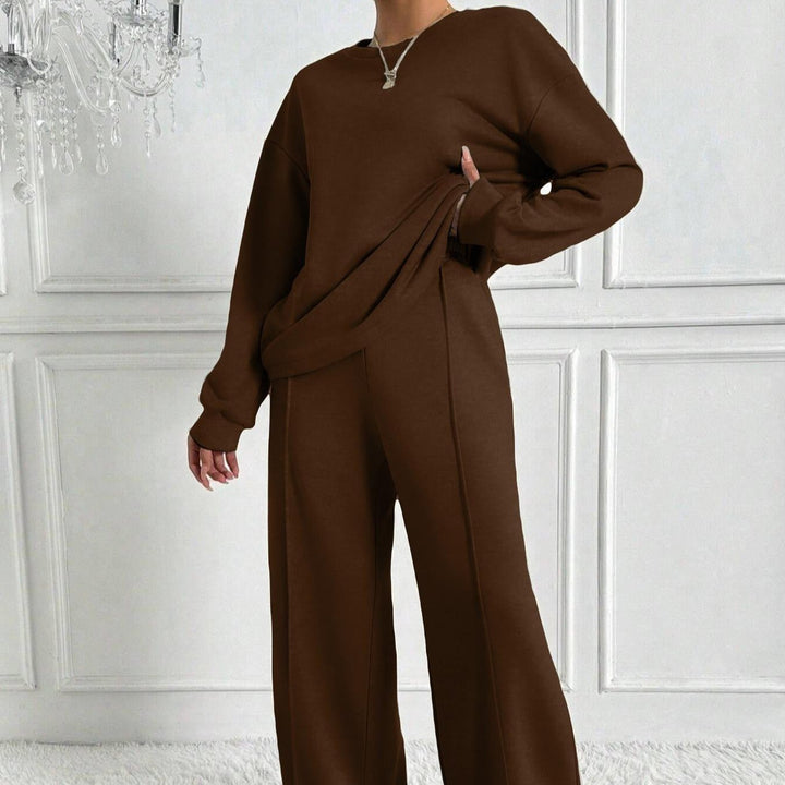 Oakley | Women's Two Piece Set with Drop Shoulder Top and Wide Leg Trousers