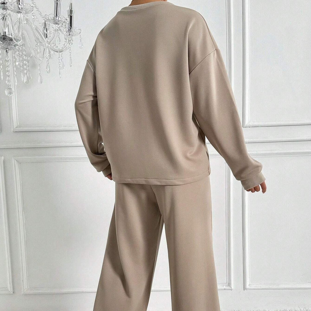 Oakley | Women's Two Piece Set with Drop Shoulder Top and Wide Leg Trousers