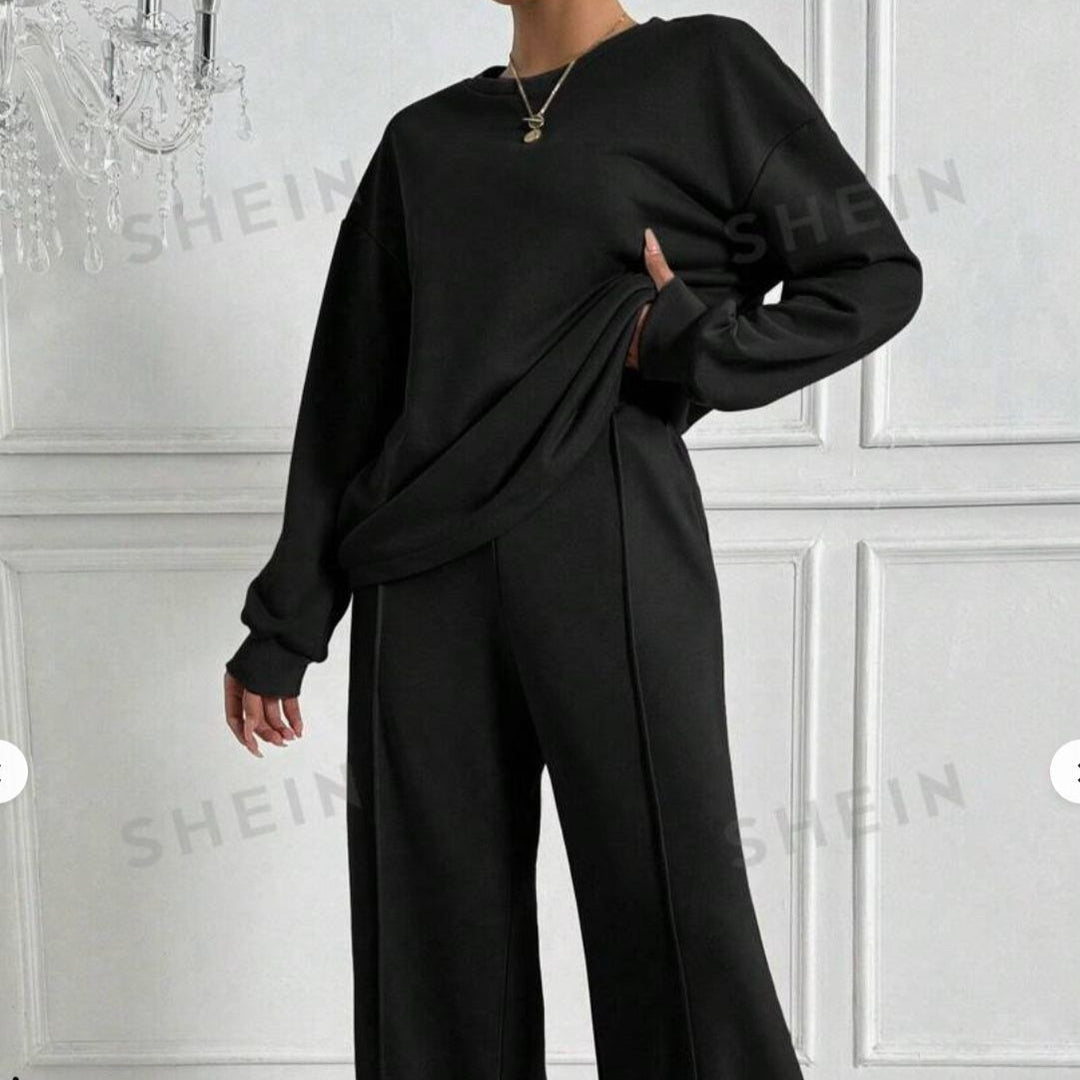 Oakley | Women's Two Piece Set with Drop Shoulder Top and Wide Leg Trousers