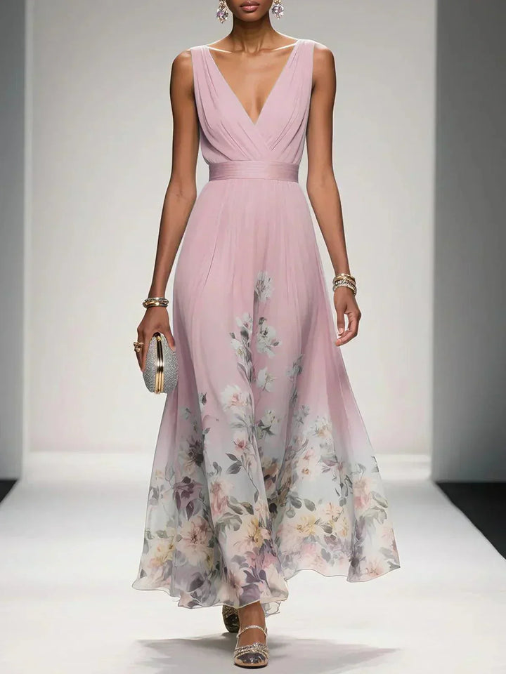 Nicole | Women's Floral Print Wedding Guest Dress