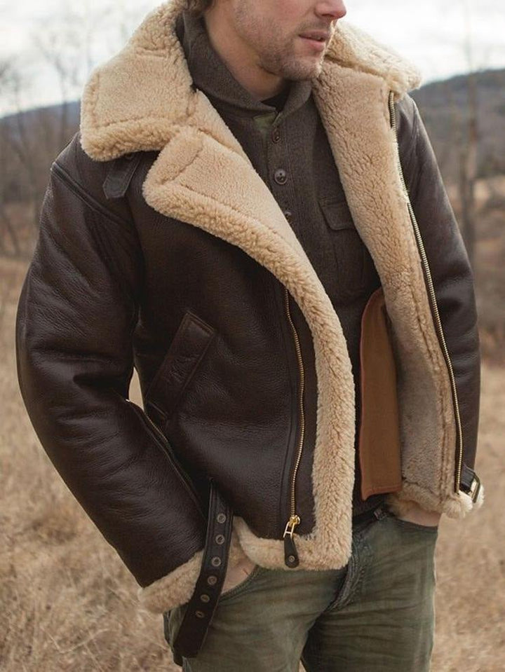 Logan | Men’s Classic Zip-Up Flight Jacket
