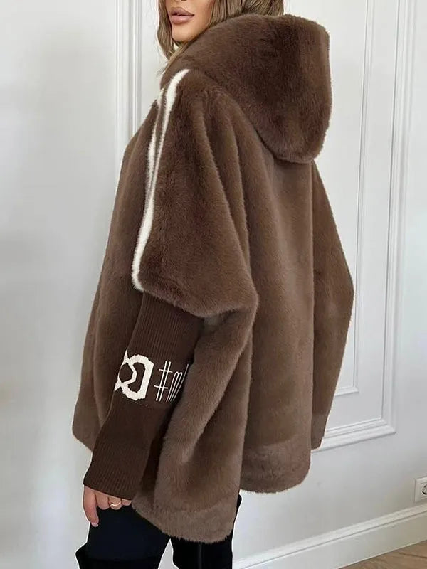 Sierra | Women's Black Faux Fur Hood Plus Size Winter Puffer Coat