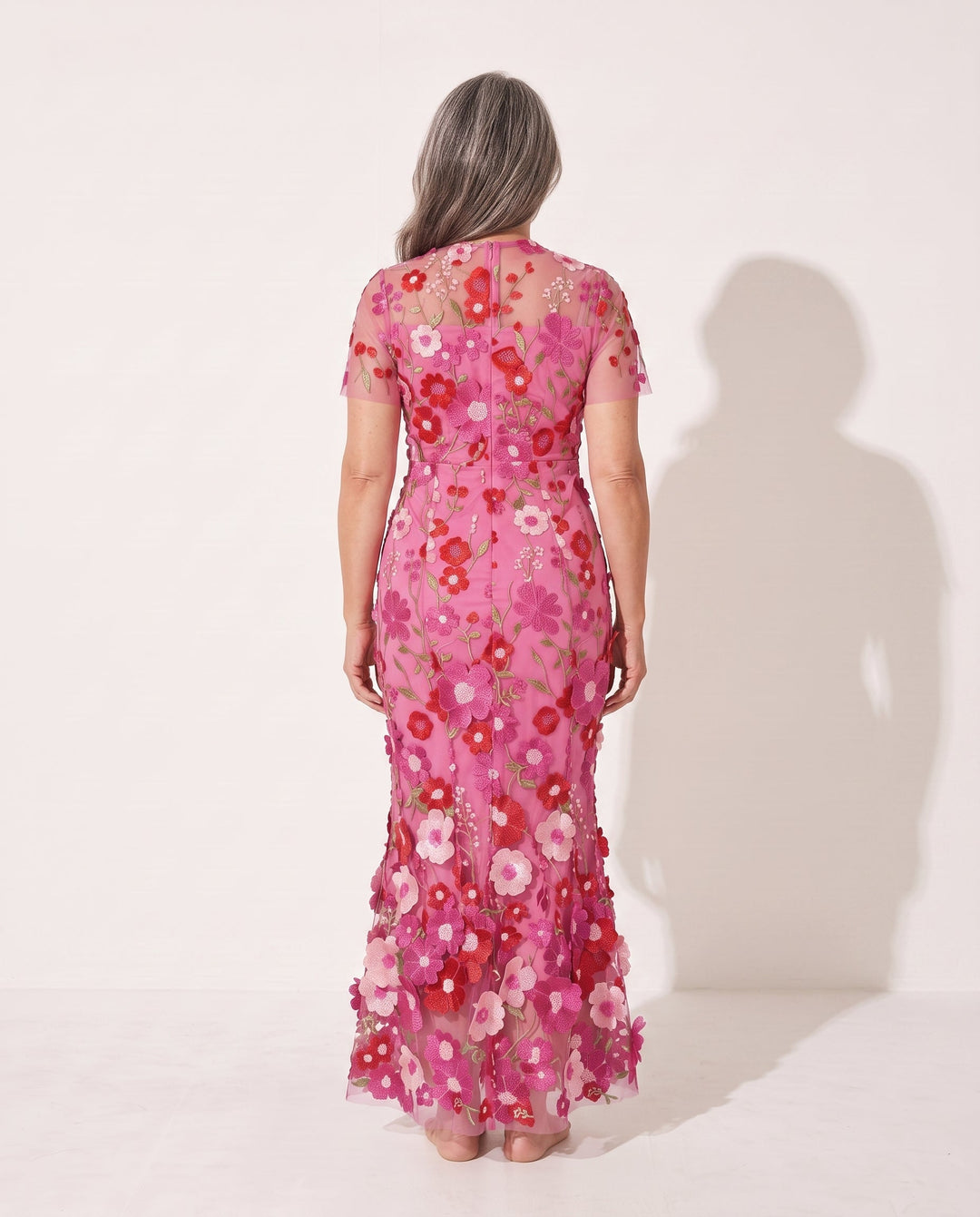Viola | Floral Autumn Wedding Guest Midi Dress