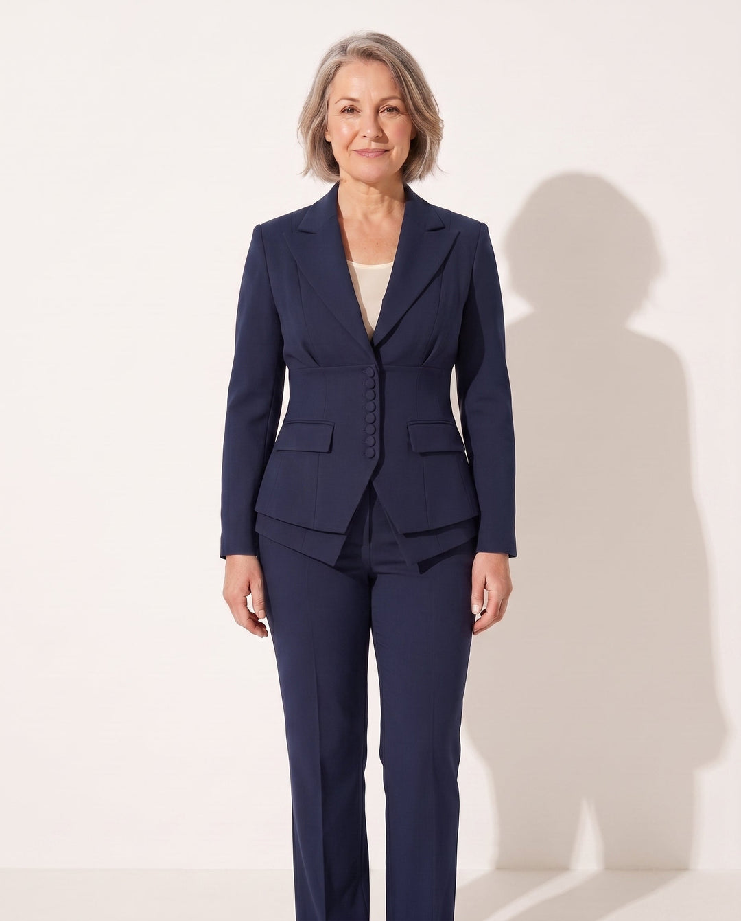 Tamara | Women's Tailored Wide Leg Trousers Blazer Suit Set