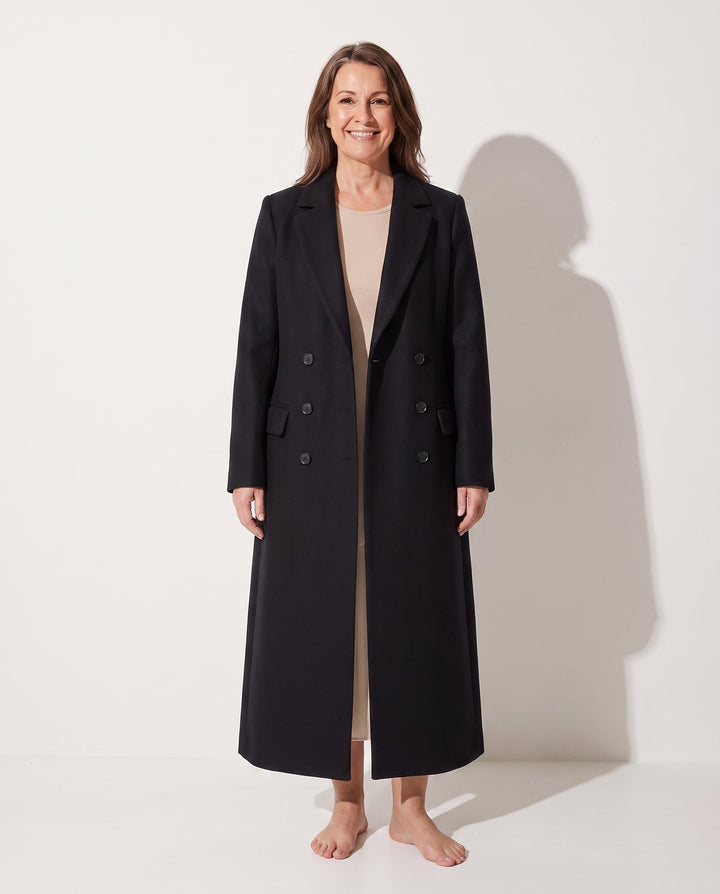 Vivian | Women's Longline Camel Wool Coat