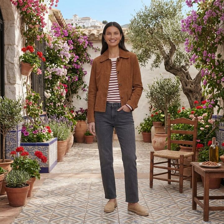Barbara | Women's Elegant Lightweight Suede Jacket