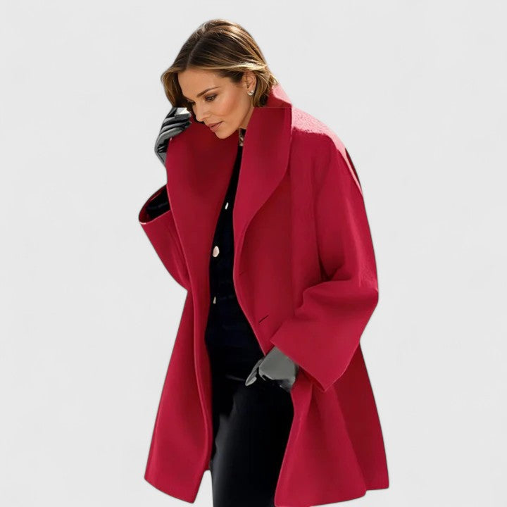 Lucy | Elegant Oversized Coat with Wide Lapels