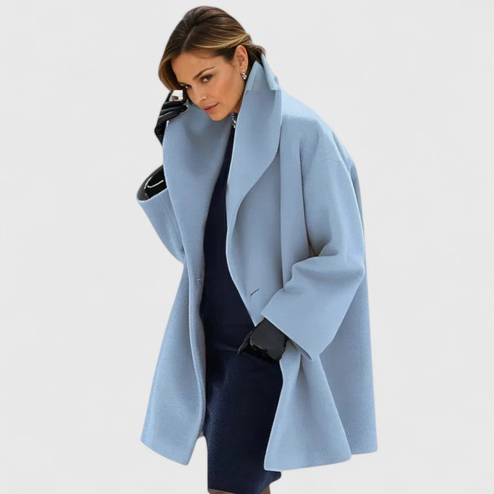 Lucy | Elegant Oversized Coat with Wide Lapels