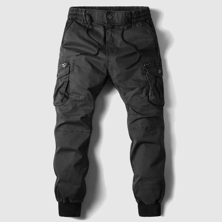 Lebron | Men's Elasticated Drawstring Multi-Pocket Cuffed Cargo Joggers