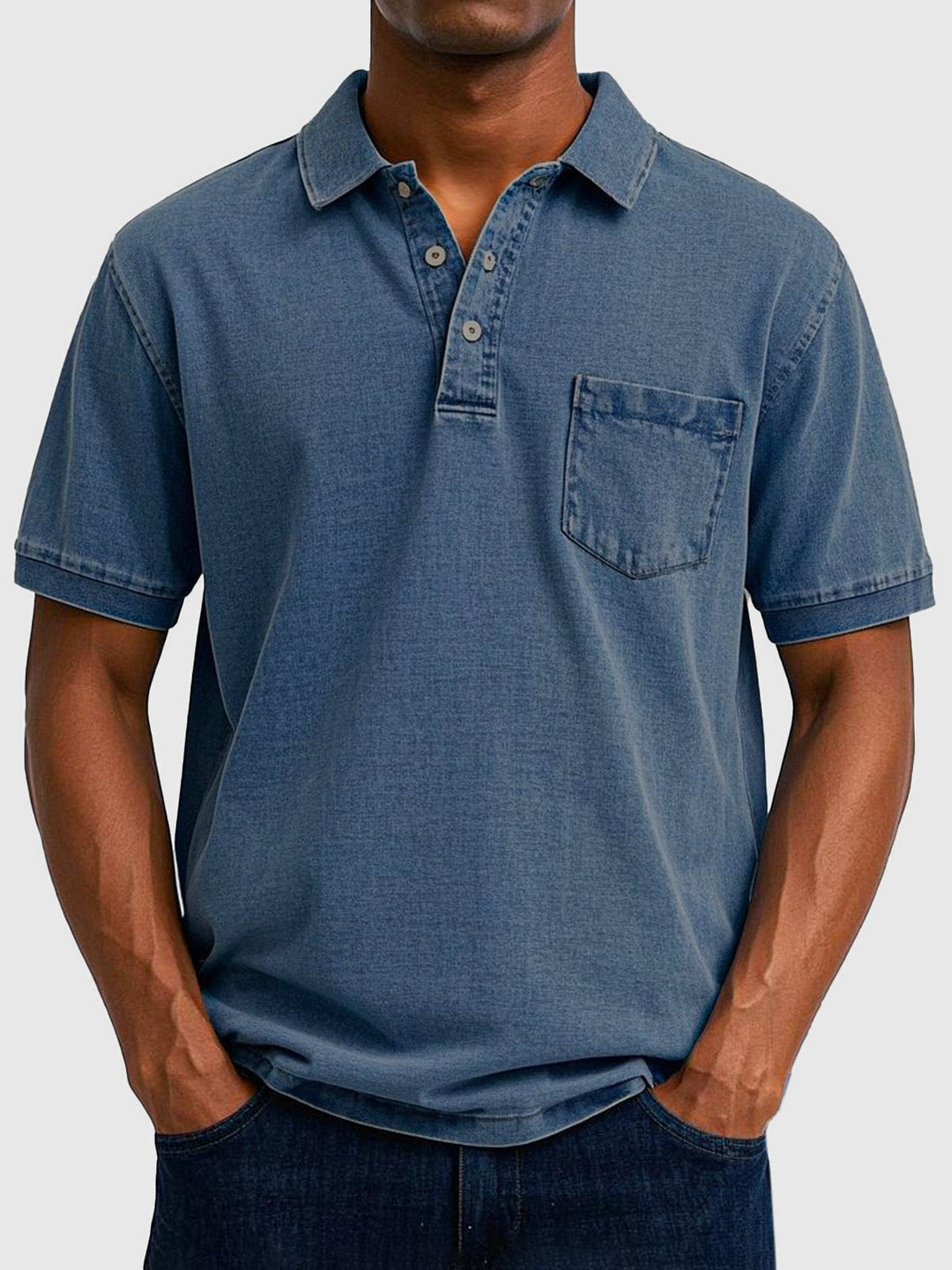 Miles | Men's Washed Button-Down Short-Sleeve Polo Shirt