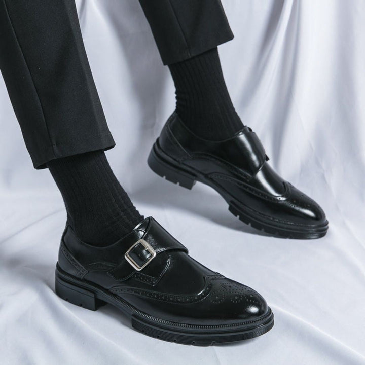 Freddie | Men's Wingtip Single-Buckle Dress Shoes